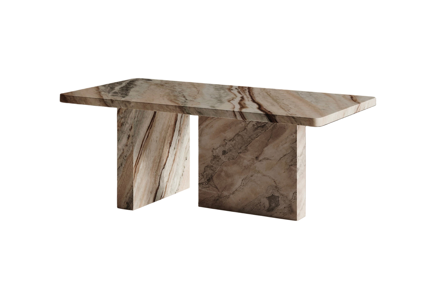 Livella Sawar Marble Coffee Table - Rectangular 48" x 24"