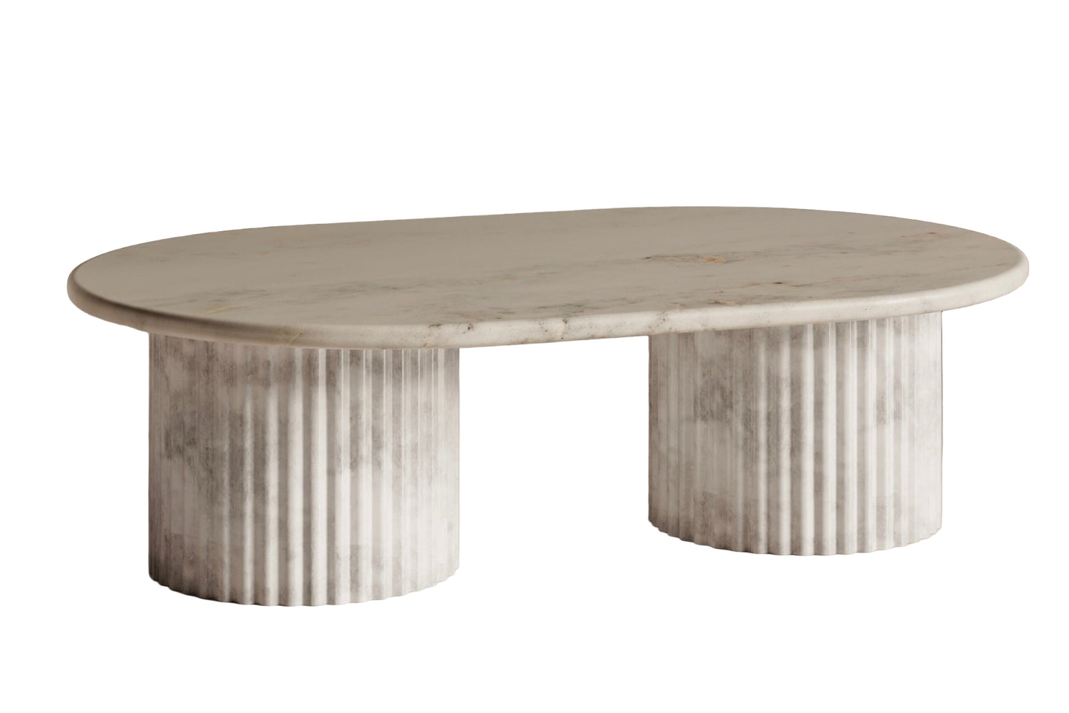 Waverly White Marble Coffee Table - Italian Contemporary Design