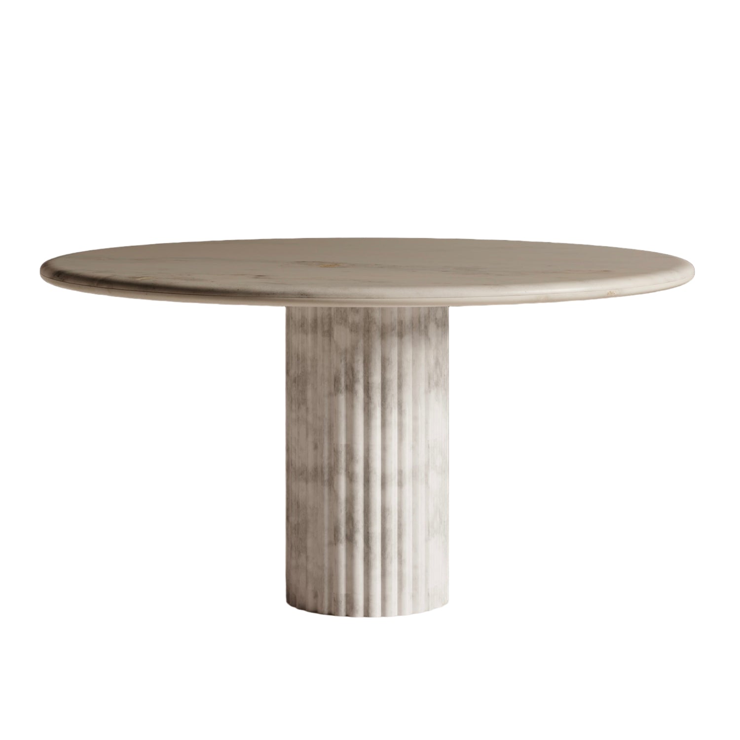 Waverly White Marble Dining Table - Italian Contemporary 48"