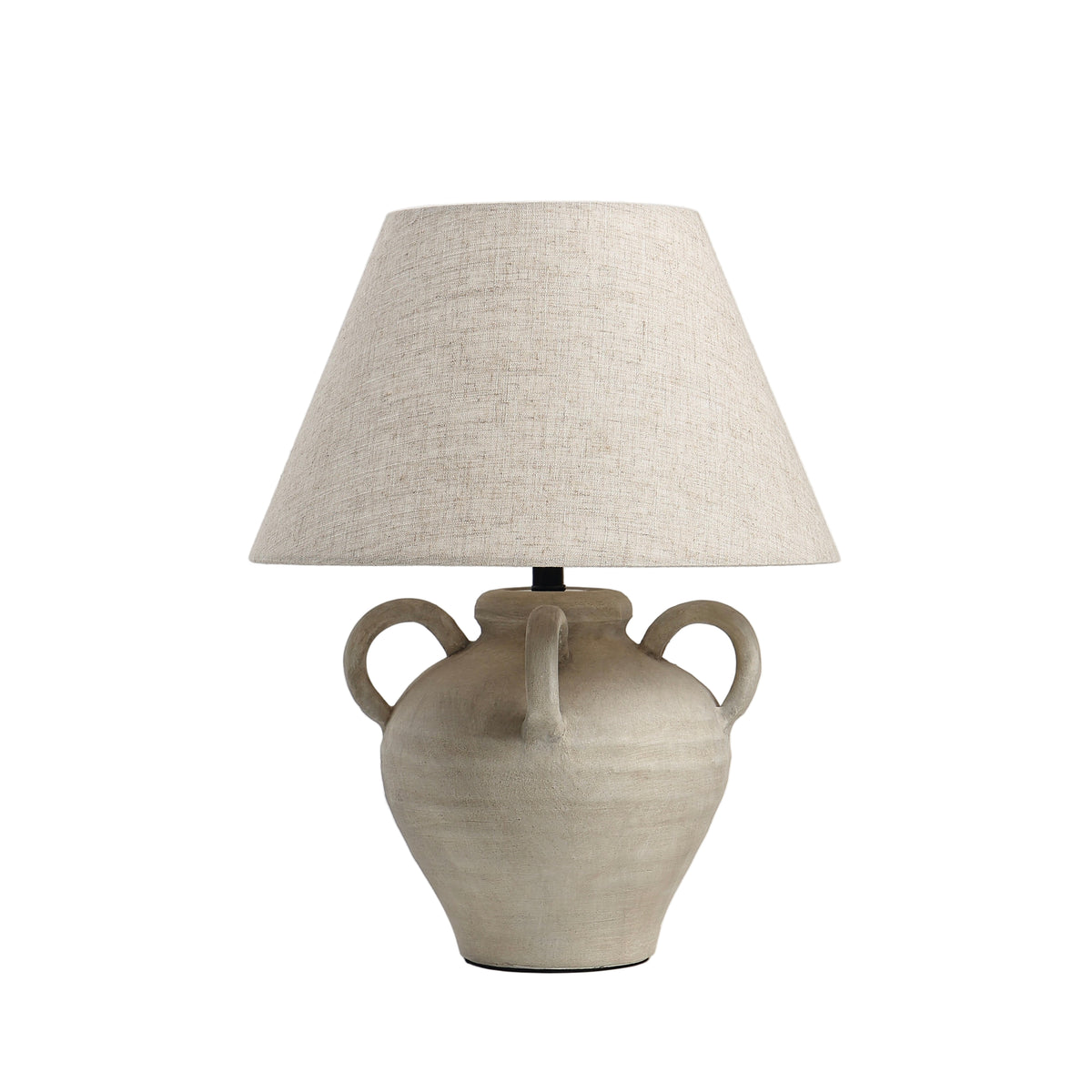 Ava Table Lamp - Cream Vase Design 17.7" Modern Lighting