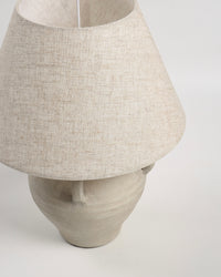 Ava Table Lamp - Cream Vase Design 17.7" Modern Lighting