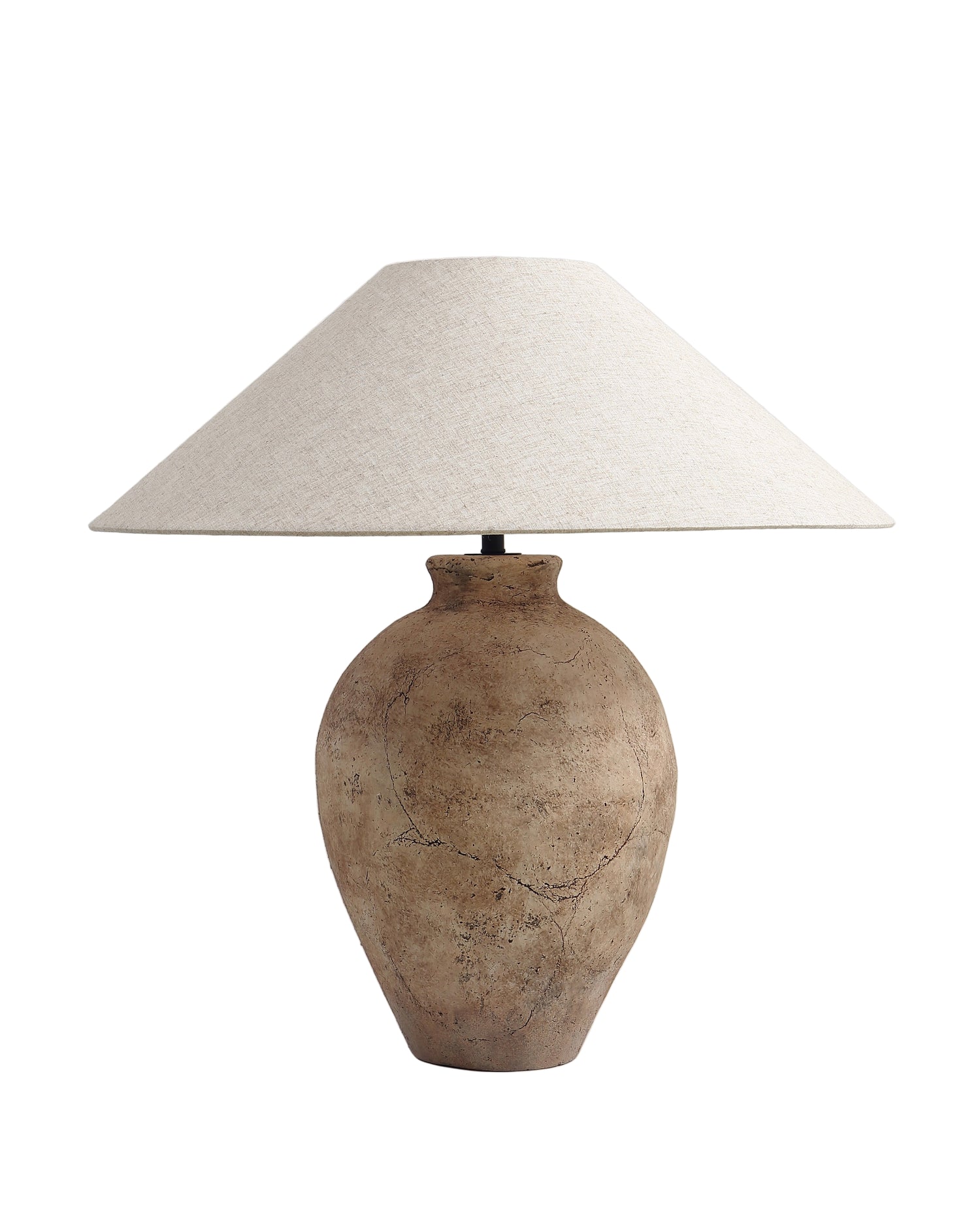 Avianna Table Lamp - Textured Tan Ceramic Base 27.5" Modern