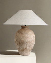 Avianna Table Lamp - Textured Tan Ceramic Base 27.5" Modern