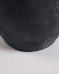 Zarita Minimalist Table Lamp - Black & Tan Textured 17.3" H