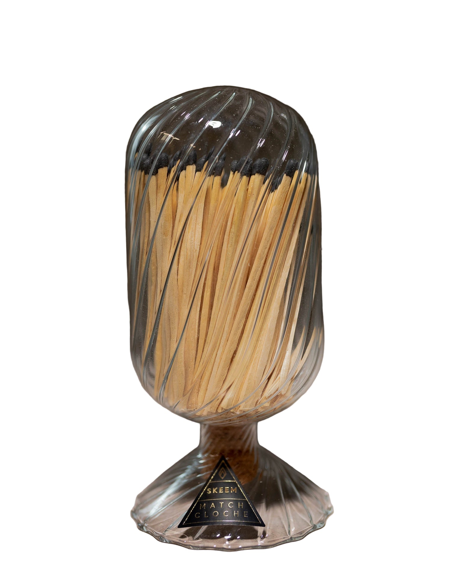 Voltaire Hand-Blown Glass Match Cloche - 120 Matches Display