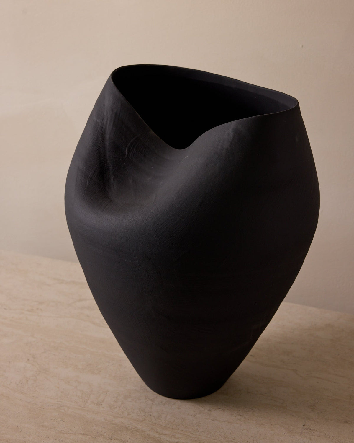 Delamo Ceramic Vase - 17" Large Decorative Vessel (2 Colors)