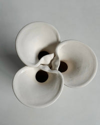 Ceramic Lily Vase - Reactive Glaze Decorative Vase 13.25"H