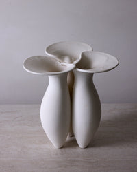 Ceramic Lily Vase - Reactive Glaze Decorative Vase 13.25"H
