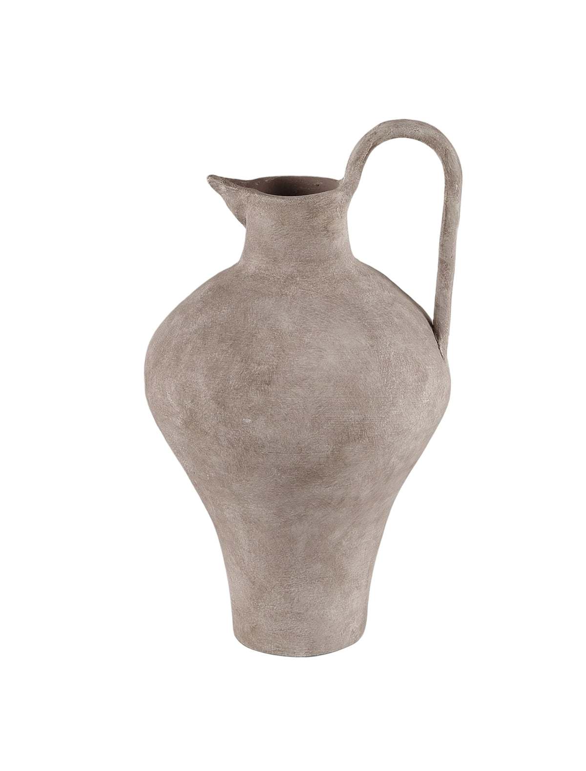 Scarlette White Ceramic Vase - 17" Tall Rustic Modern Decor