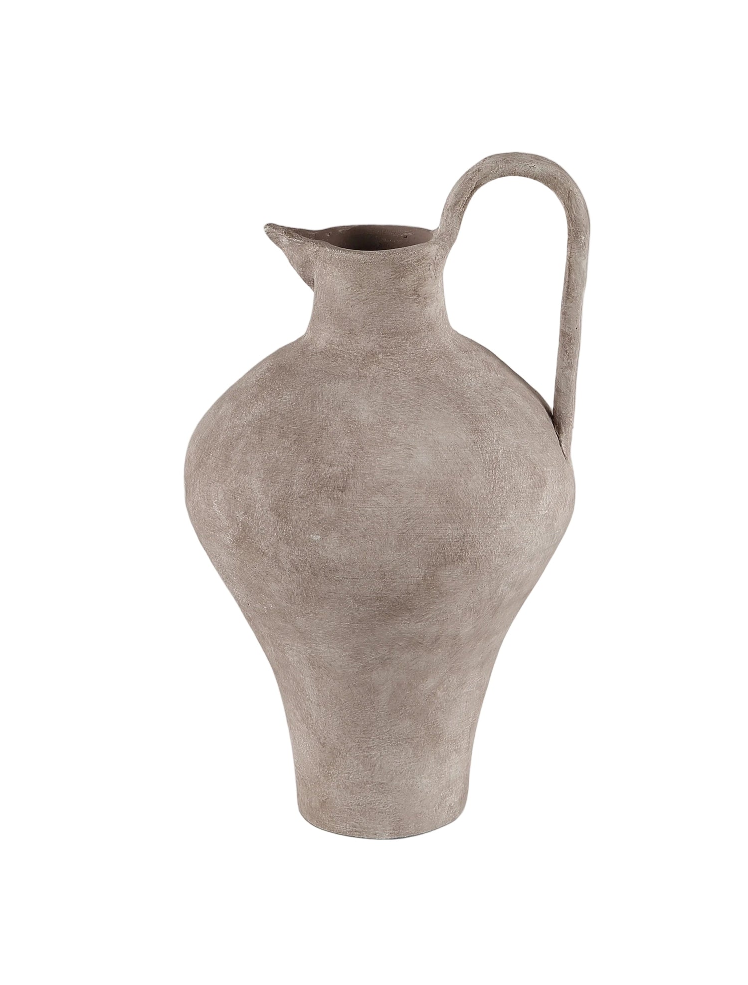 Scarlette White Ceramic Vase - 17" Tall Rustic Modern Decor