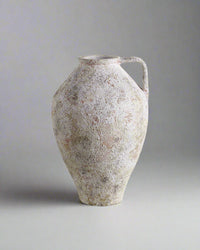 Siena Handmade Concrete Vase - Cream Minimalist 10" x 14"