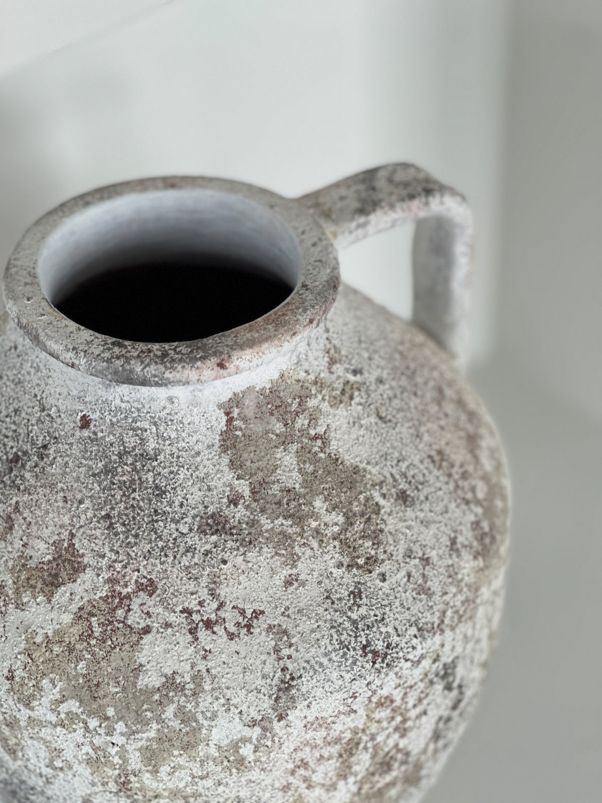 Siena Handmade Concrete Vase - Cream Minimalist 10" x 14"