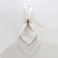 Sparkle Bee Napkin Rings – Blue (Set of 2)