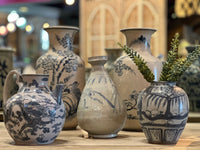 Antique Blue & White Korean Vase