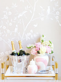 Cherry Blossom Pink Brushstroke Ginger Jar (Various Sizes)