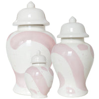 Cherry Blossom Pink Brushstroke Ginger Jar (Various Sizes)