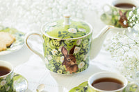 Bunny in Bloom Porcelain Tea Set – Teapot with 4 Cups & Saucers
