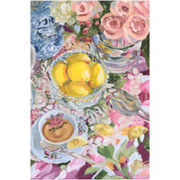Lemon Tea No. 1 – Fine Art Tablescape Canvas Print (Various Sizes)