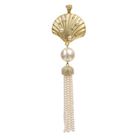 Seashell and Pearl Tassel Hanging Ornament