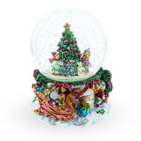 Christmas Tree Snow Globe with Music