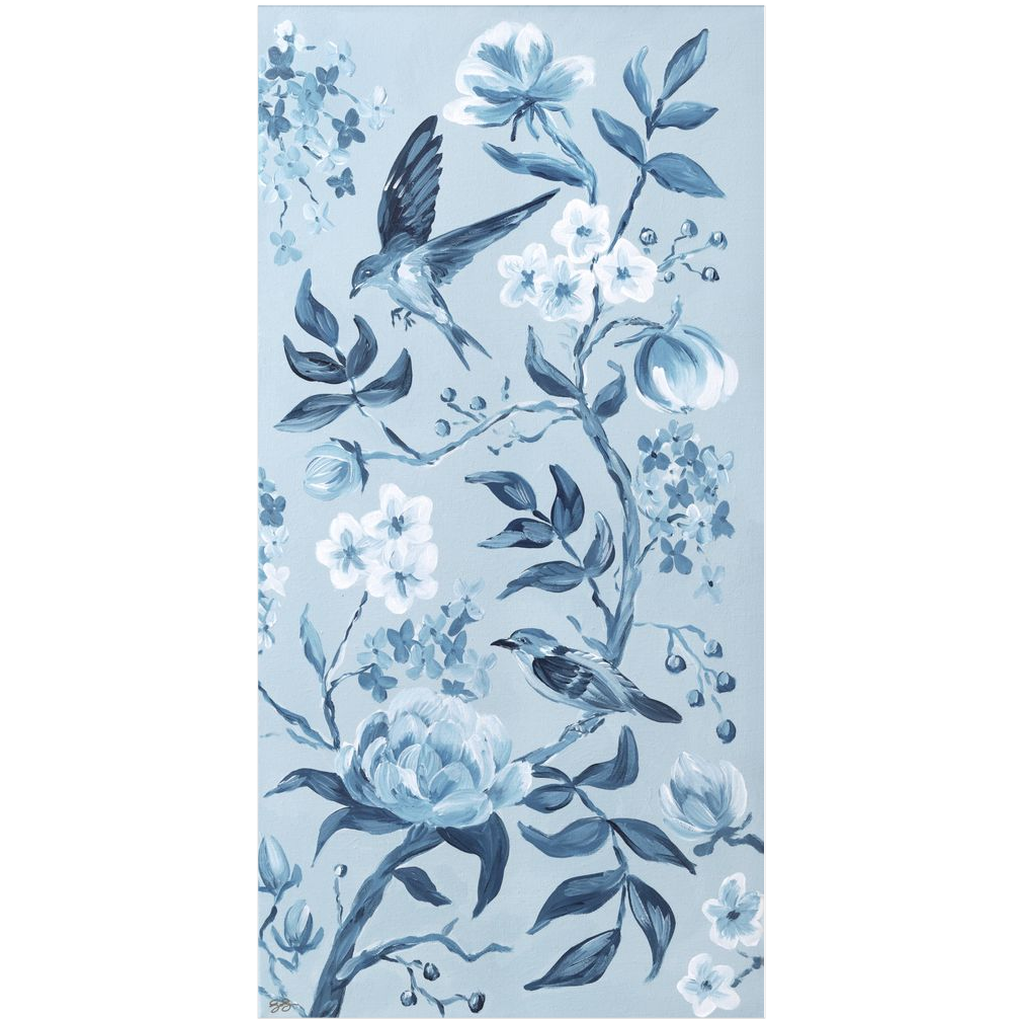 Blue Chinoiserie No. 2 – Fine Art Paper Print (Various Sizes)