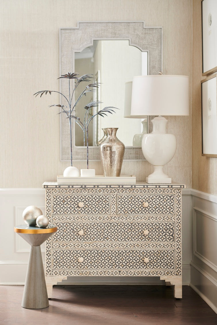 Italian White Glazed Ceramic Table Lamp with Off-White Linen Shade