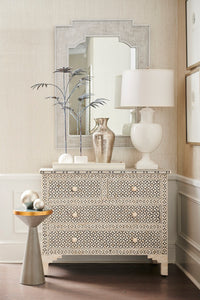 Italian White Glazed Ceramic Table Lamp with Off-White Linen Shade