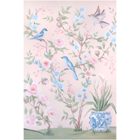 Blush Chinoiserie No. 2 – Fine Art Canvas Print (Various Sizes)