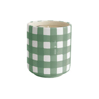 Gingham Vase (Various Colors Available)
