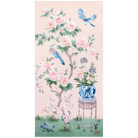 June – Pink Chinoiserie Fine Art Paper Print (Various Sizes)