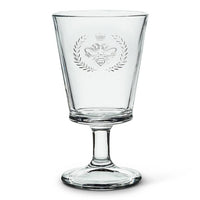 Bee in Crest Wine Glass – 6" H (10 oz)