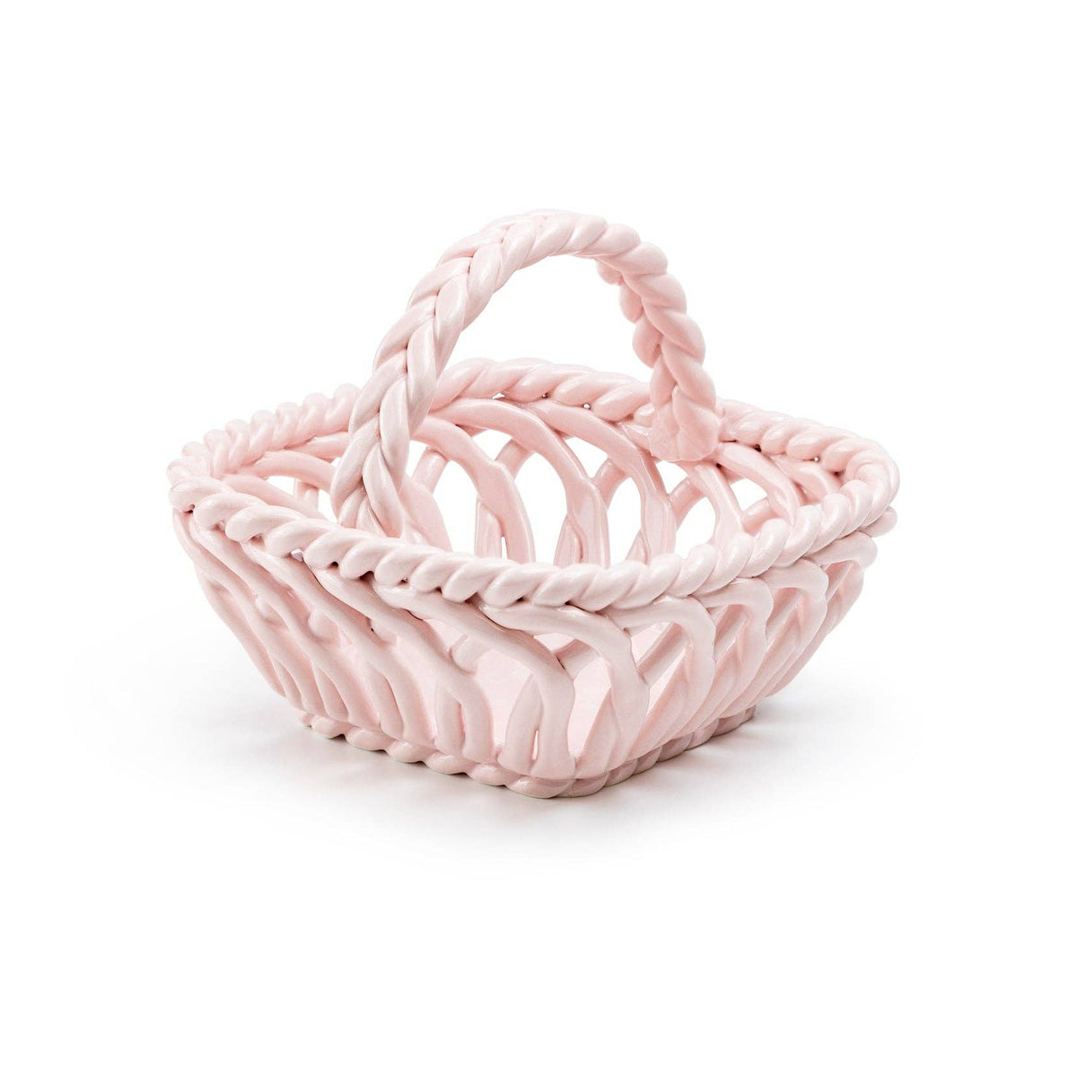 Hand Woven Easter Basket – Pink