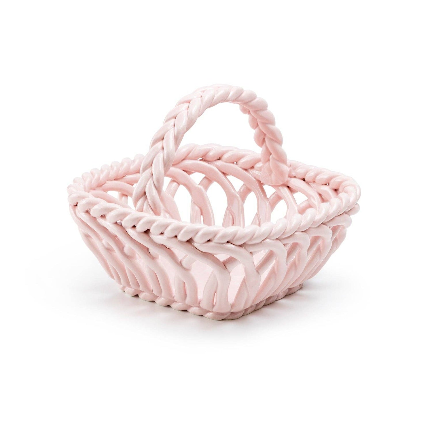 Hand Woven Easter Basket – Pink