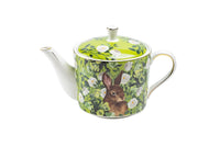 Bunny in Bloom Porcelain Tea Set – Teapot with 4 Cups & Saucers