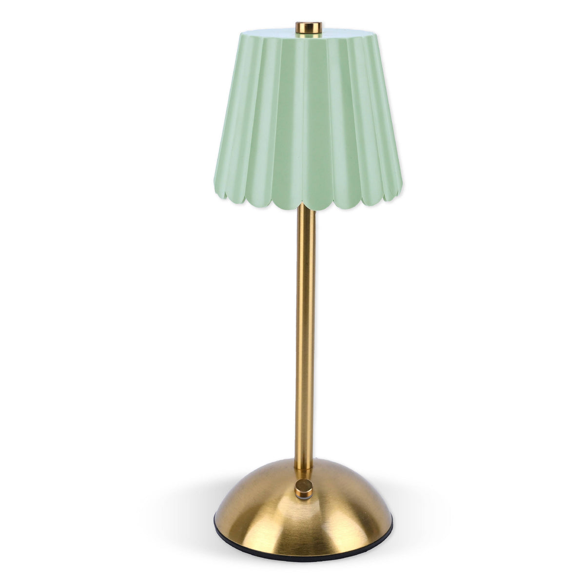 Scalloped Rechargeable Table Lamp – Mint Green