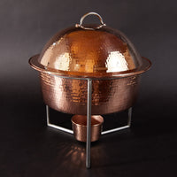 Copper Round Dome Chafers (2 Sizes)