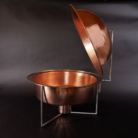 Copper Round Dome Chafers (2 Sizes)