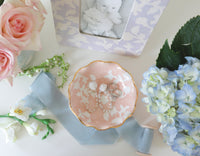 Chinoiserie Dreams Scalloped Bowls with 22K Gold Accent (Various Colors)