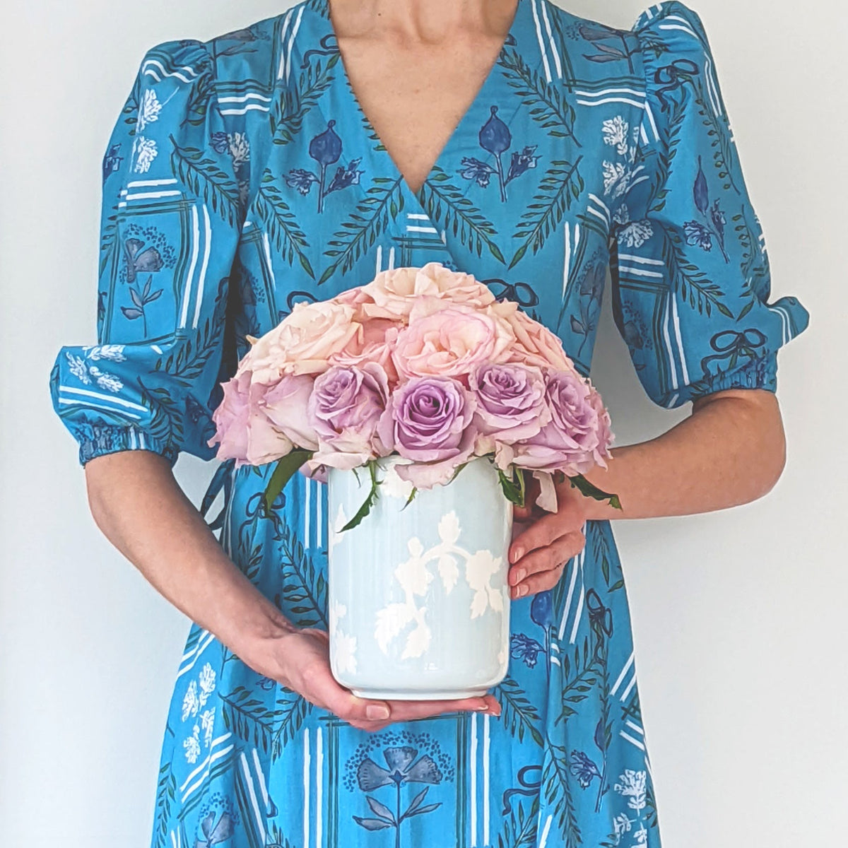 Chinoiserie Dreams Large Vase/ Utensil Holder (Various Sizes & Colors)