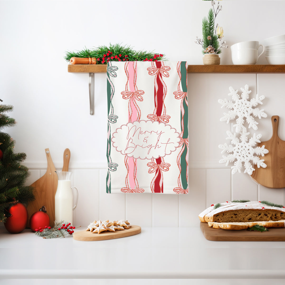 Merry Bright Coquette Kitchen Towel