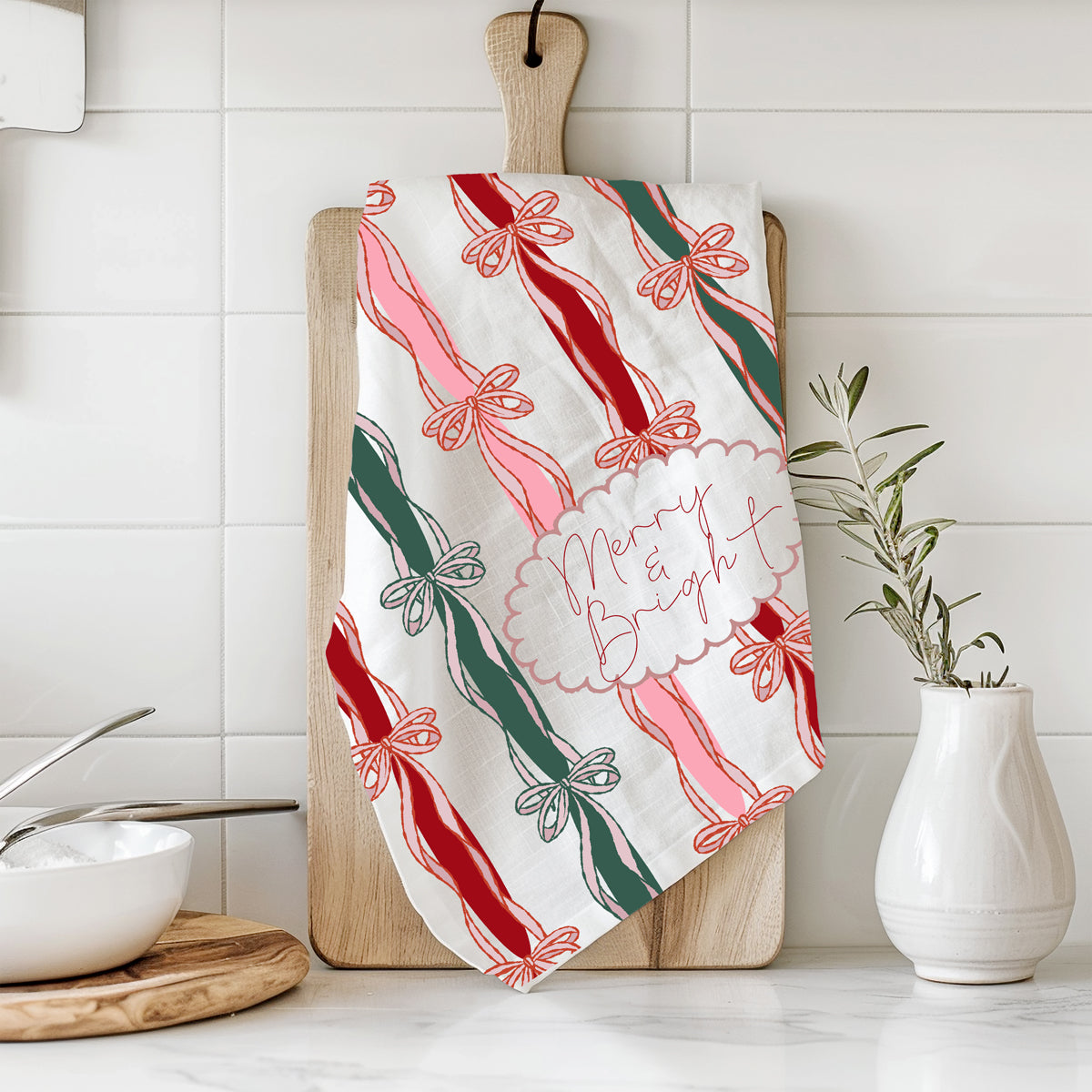 Merry Bright Coquette Kitchen Towel