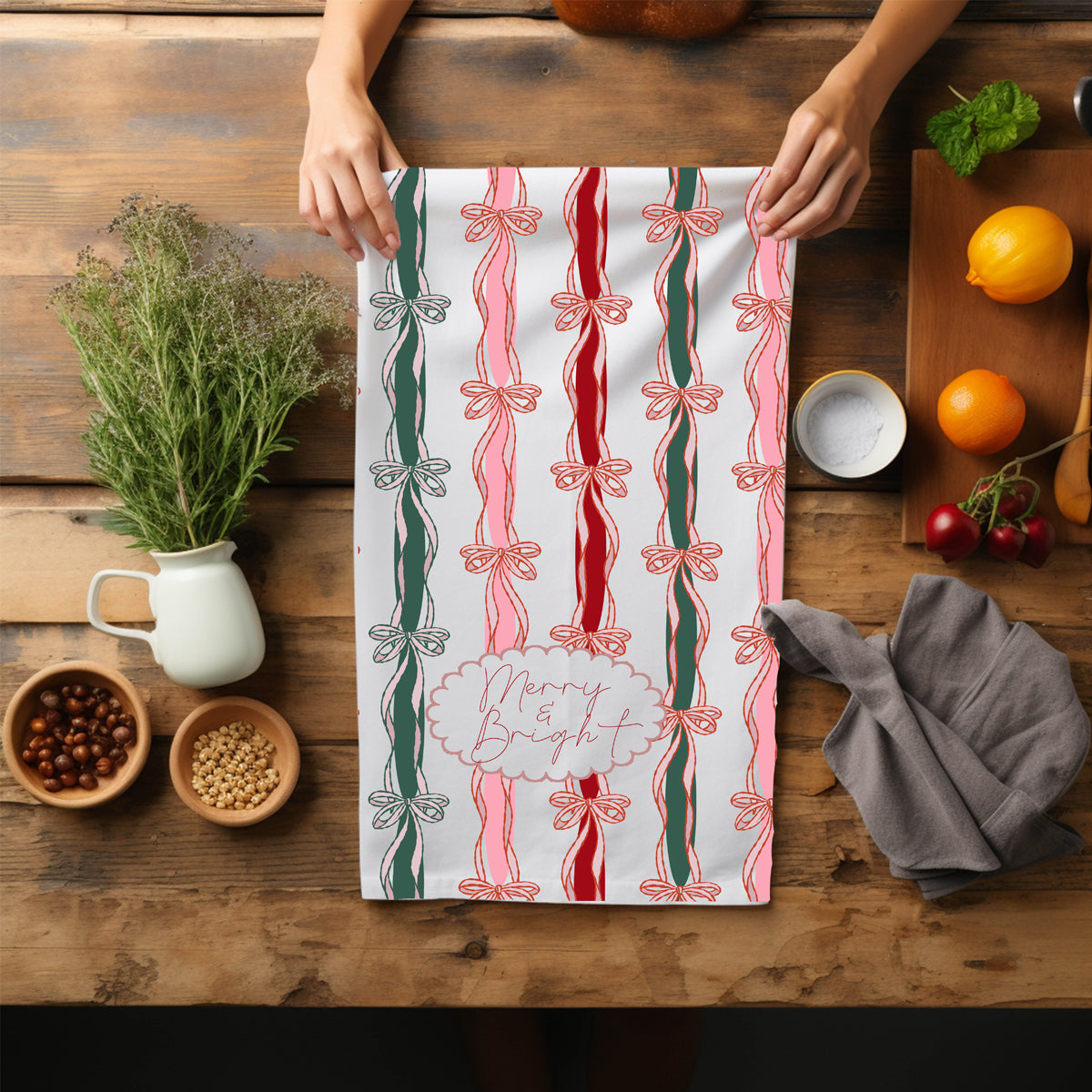 Merry Bright Coquette Kitchen Towel