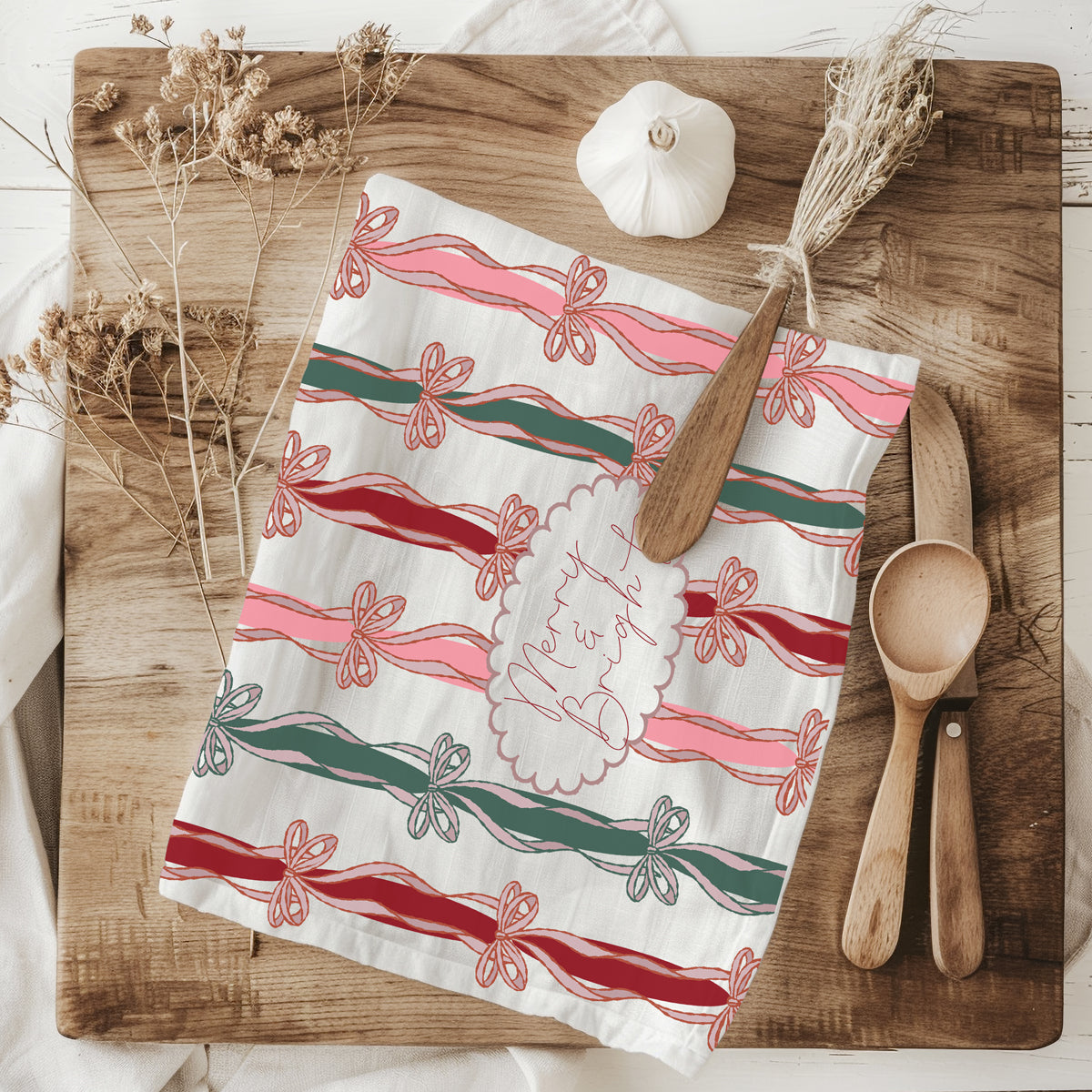 Merry Bright Coquette Kitchen Towel