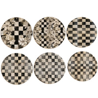 Courtly Check Coasters