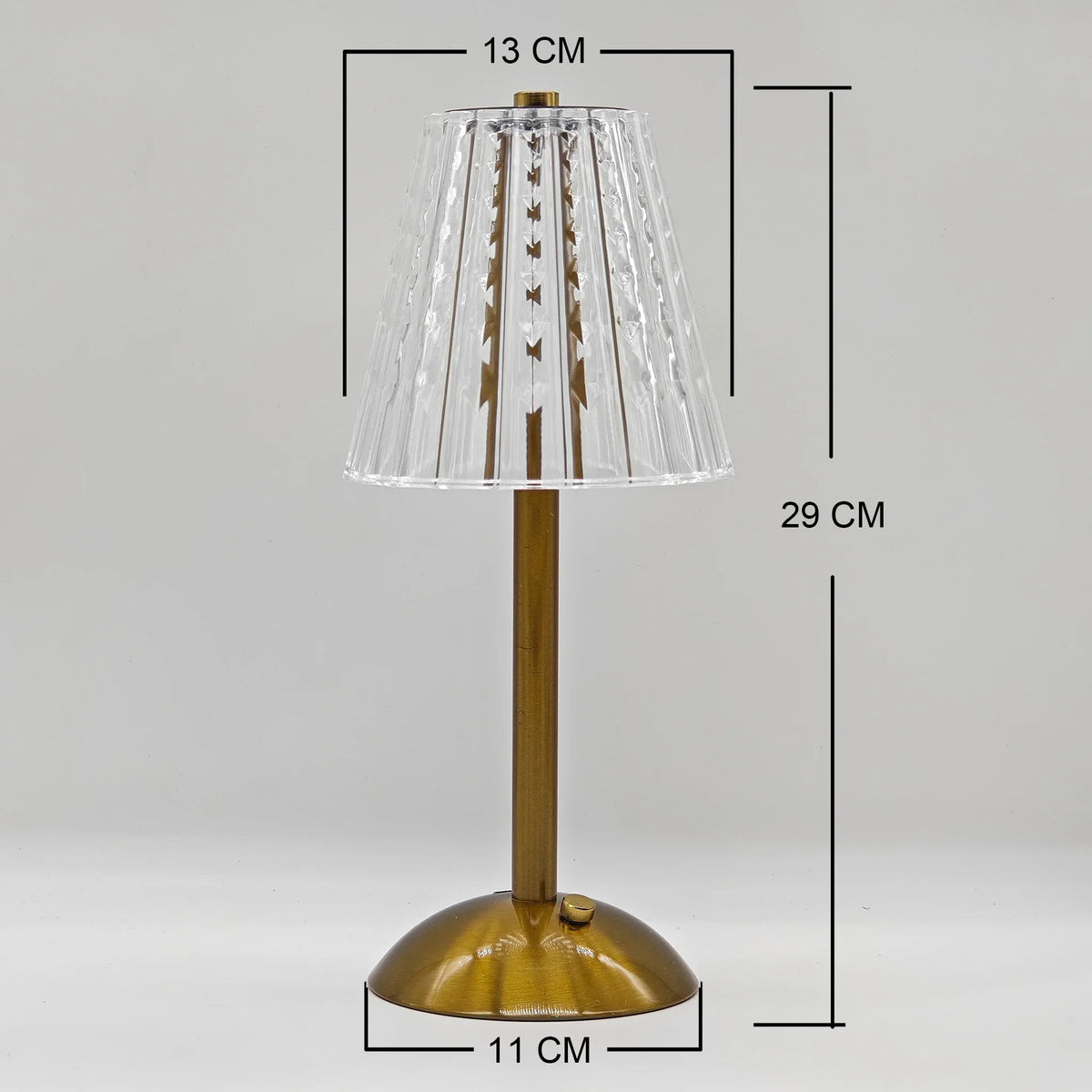 Crystal Retro Rechargeable Table Lamp