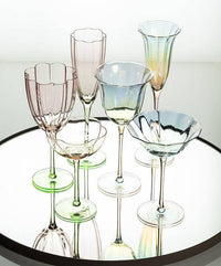 Flower Look Wine Glass-8.5"H(13oz)
