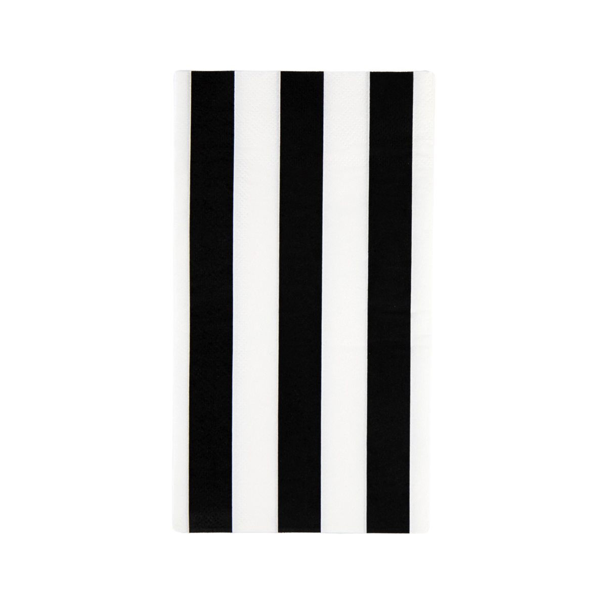 Black Noir Cabana Stripe Guest Napkins 20ct