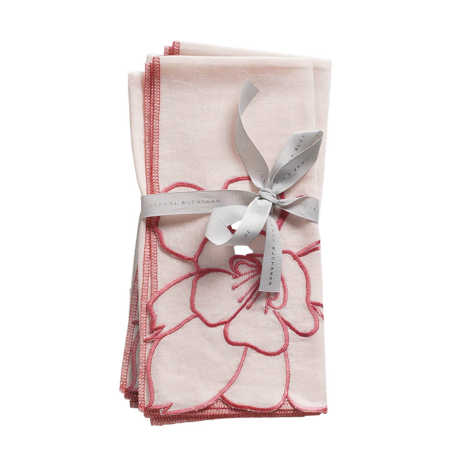 Peony Dinner Napkins – White (Set of 2)