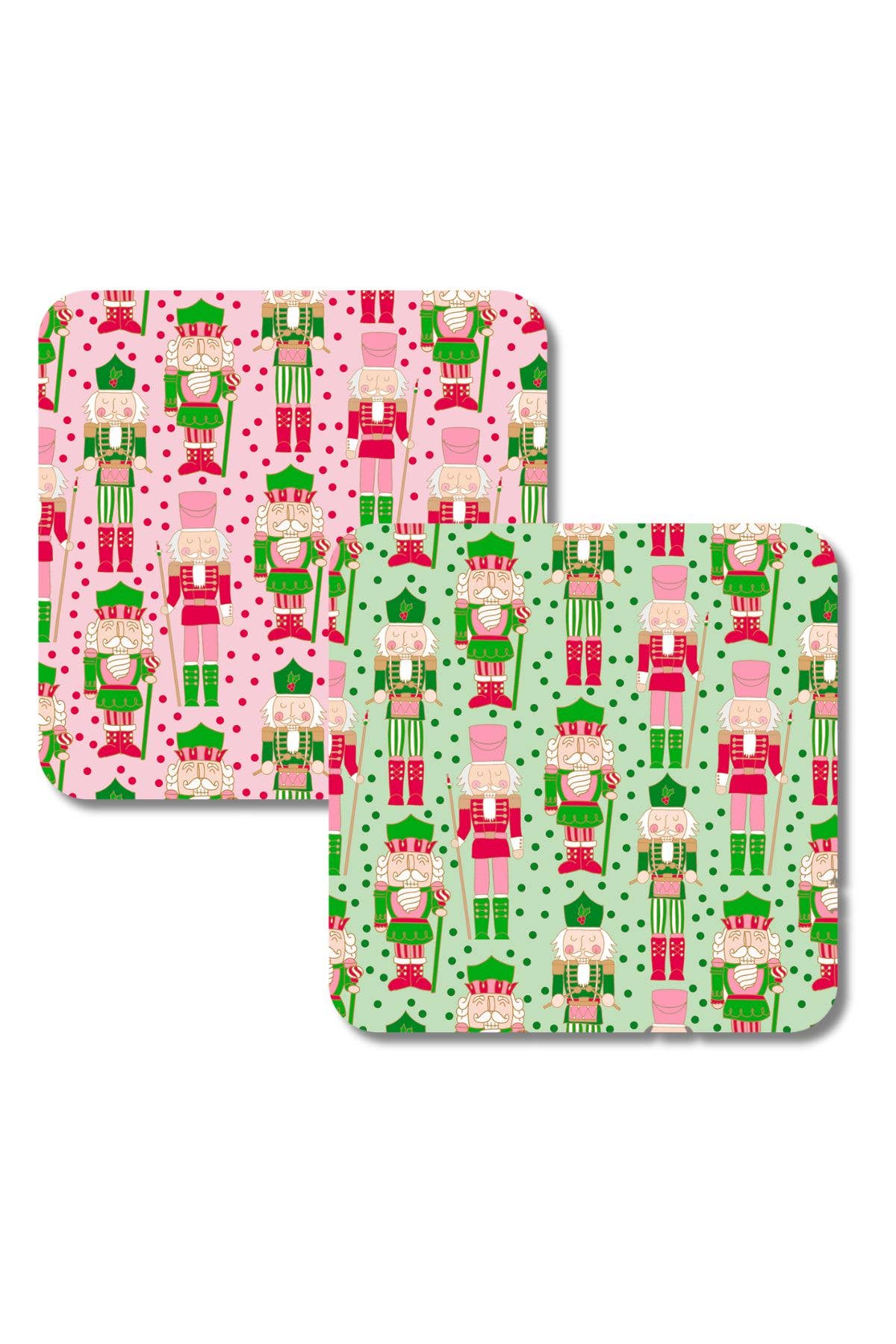 Nutcracker Double-Sided Thick Paper Coasters (Set of 8)