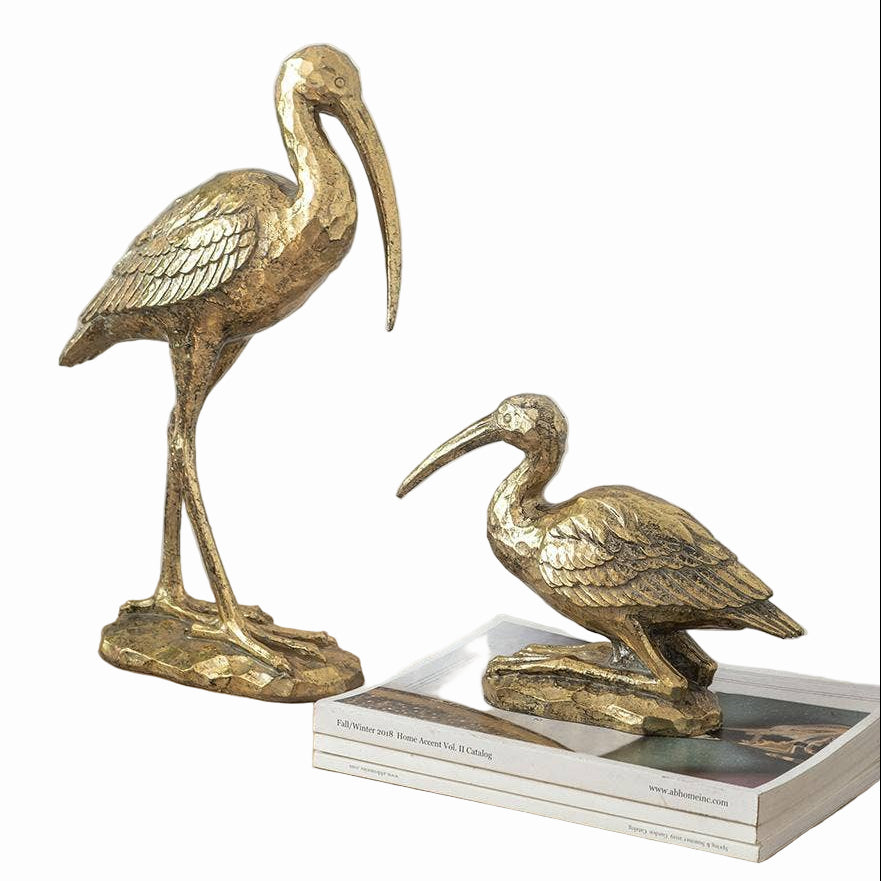 Gold Standing Crane
